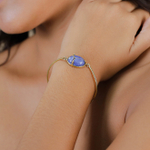 Браслет Franck Herval, Palma, с лазуритом и стразами, FH26.1-13-73282 (синий)