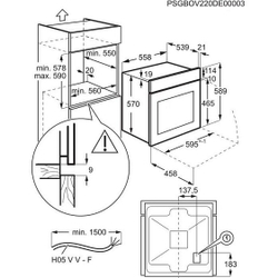 Встраиваемый электрический духовой шкаф Electrolux EOF5C50BX