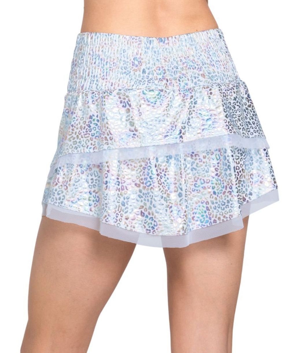 Теннисная юбка Lucky in Love Novelty Prints High Waist Rainbow Leopard - разноцветный