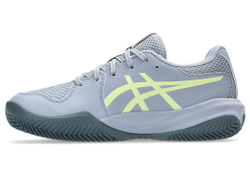 Детские теннисные кроссовки Asics Gel-Resolution X GS Clay - grey blue/pistachio