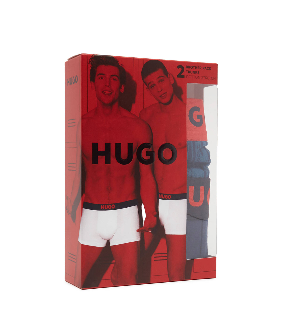 Трусики-боксеры 2шт. TRUNK BROTHER Hugo Bodywear - голубой(50496722)