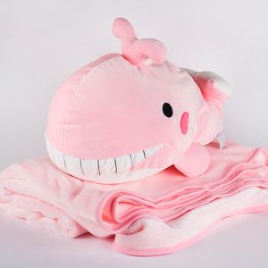 Игрушка Whale Pink с пледом