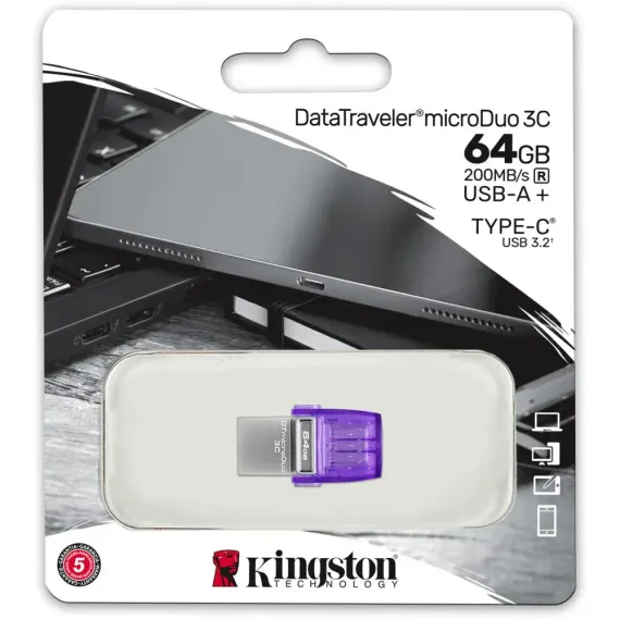 Kingston DataTraveler microDuo 3C G3 OTG 64Gb