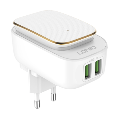 Адаптер 12W 2USB-A 2.4A (A2205) LDNIO CN