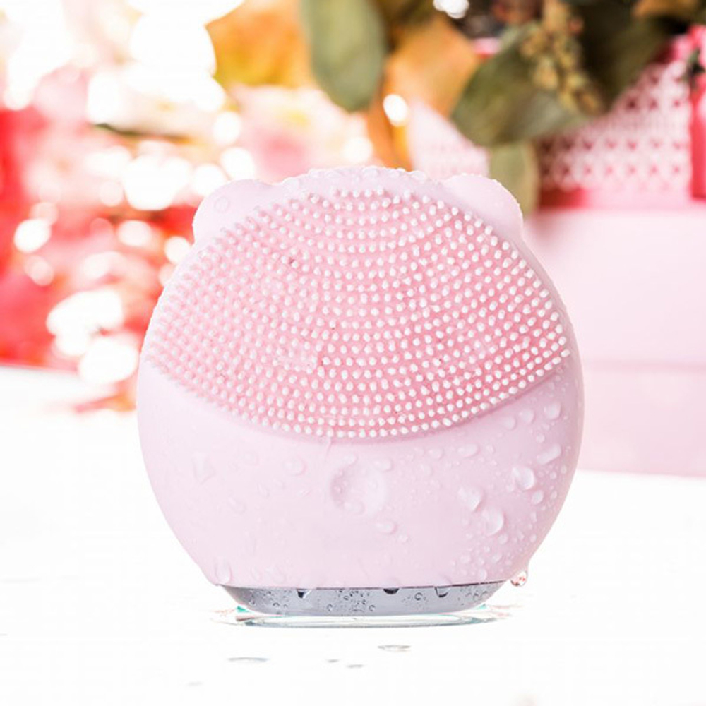 Розовый силиконовый массажер для лица ToyFa Yovee Gummy Bear 244001