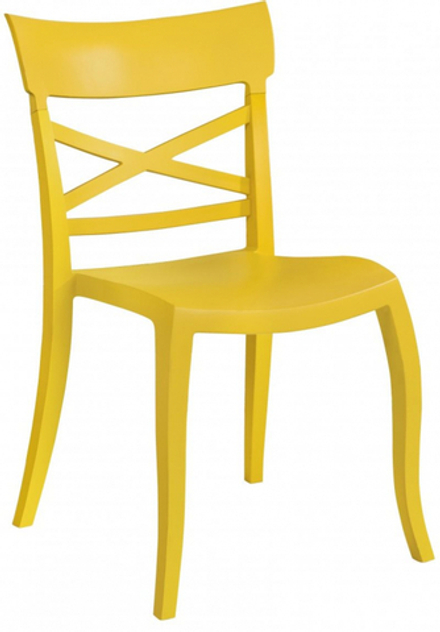 Стул пластиковый Papatya XSera-S, желтый
