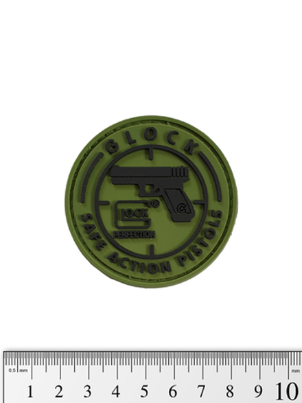 Шеврон Glock Safe Action Pistols PVC. Олива