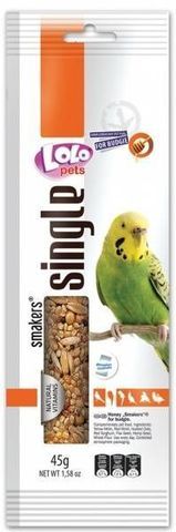 Lolo Pets Smakers WEEKEND STYLE для волнистых попугаев медовый (вес: 45 г)