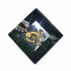 Шкатулка "Ящерка" офиокальцит