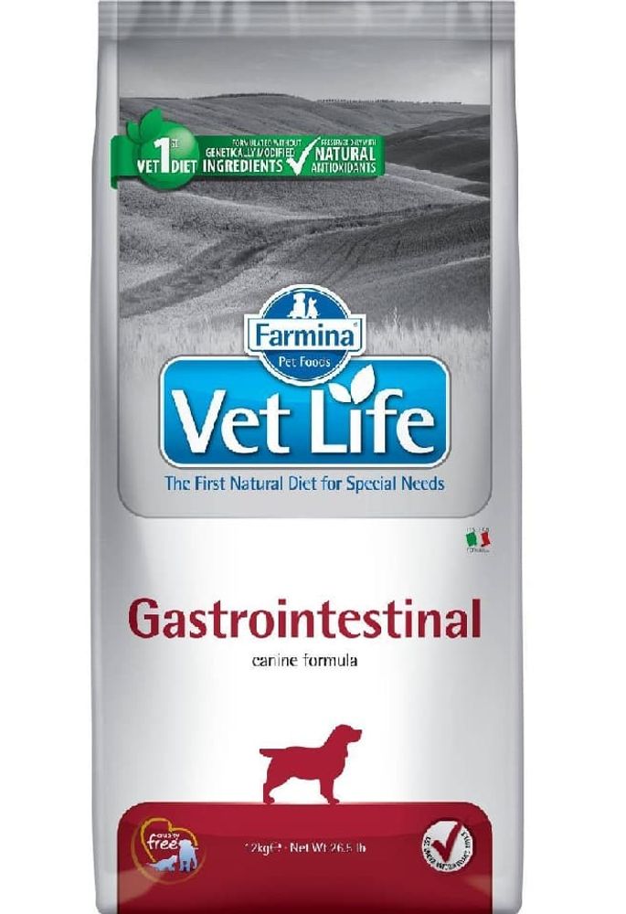 Сухой диетический корм Farmina Vet Life Dog Gastro-Intestinal для собак 12кг Сухой диетический корм Farmina Vet Life Dog Gastro-Intestinal для собак 12кг