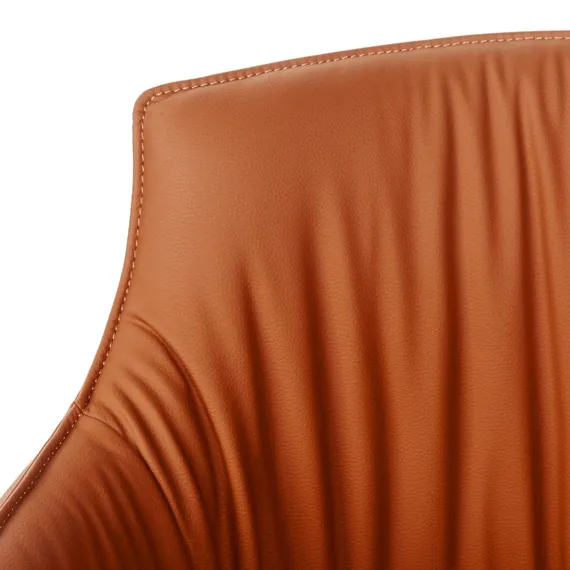 Лаунж кресло Sofia, экокожа терракот