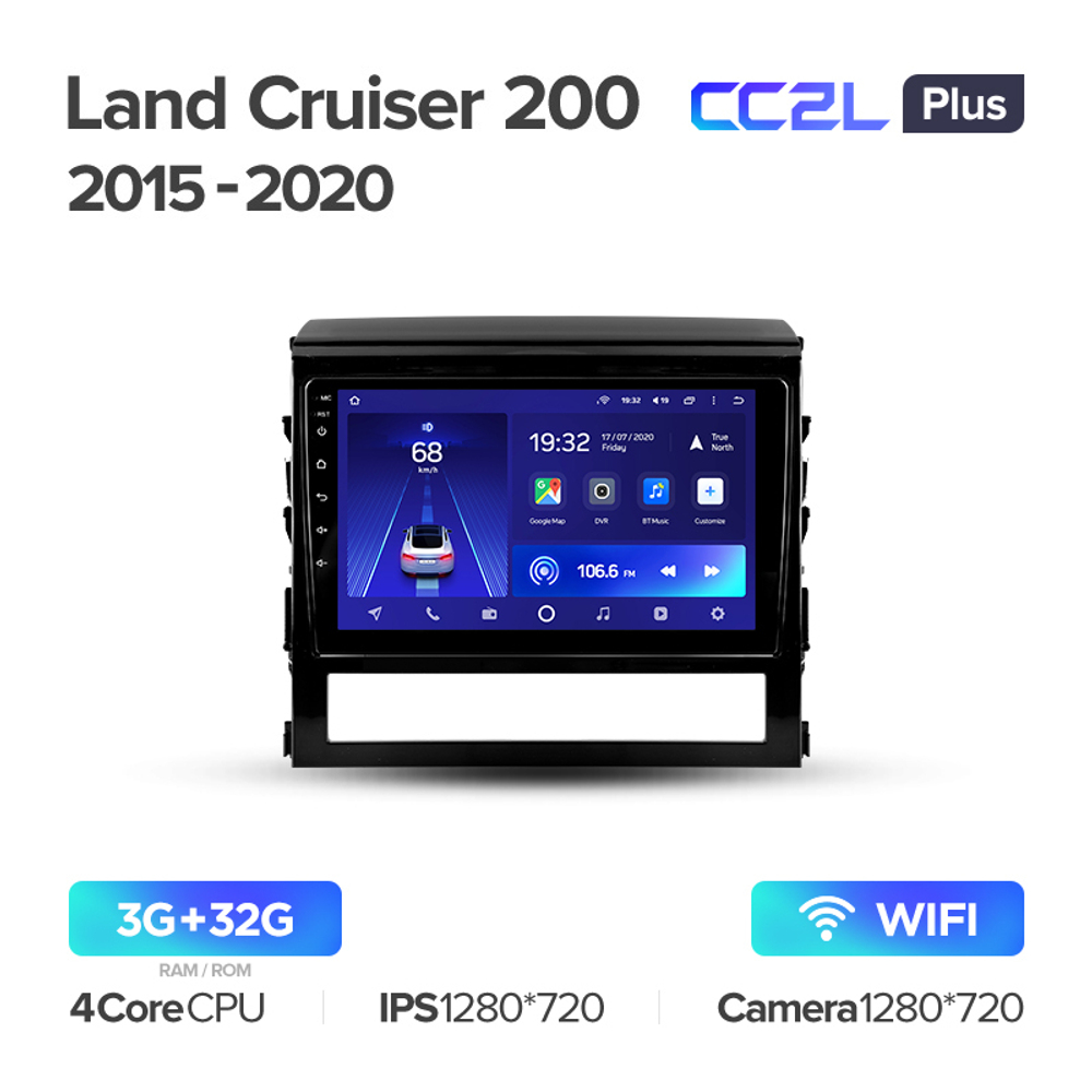 Teyes CC2L Plus 9" для Toyota Land Cruiser 200 2015-2020