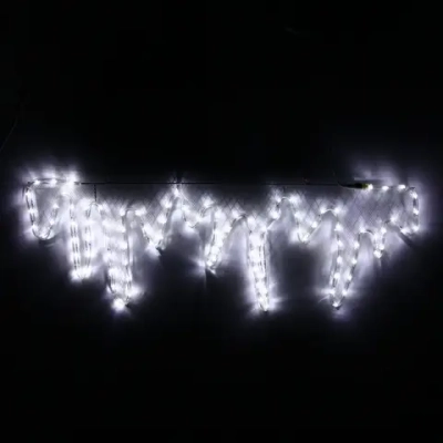 Фигура светодиодная «Сосульки» 98*32 см, дюралайт, Белый