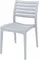 Стул пластиковый Ares серебристый
