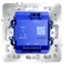 Выключатель встраиваемый VOLTUM S70 для жалюзи 10А, (белый матовый) vls020702