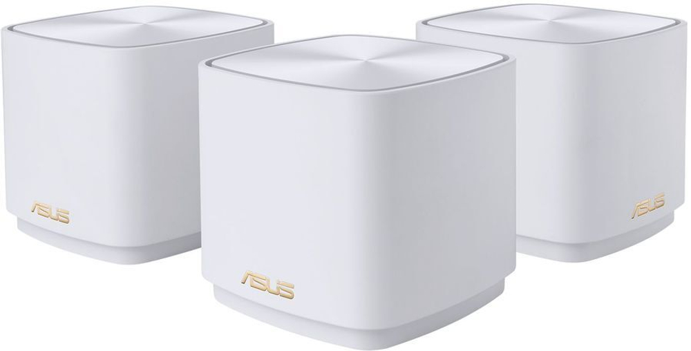 Комплект Mesh система Asus ZenWiFi AX Mini XD4 (W-3-PK) белый (90IG05N0-MO3R20)