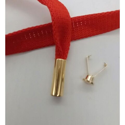 Наконечники для шнуров цилиндрические 20мм Золото