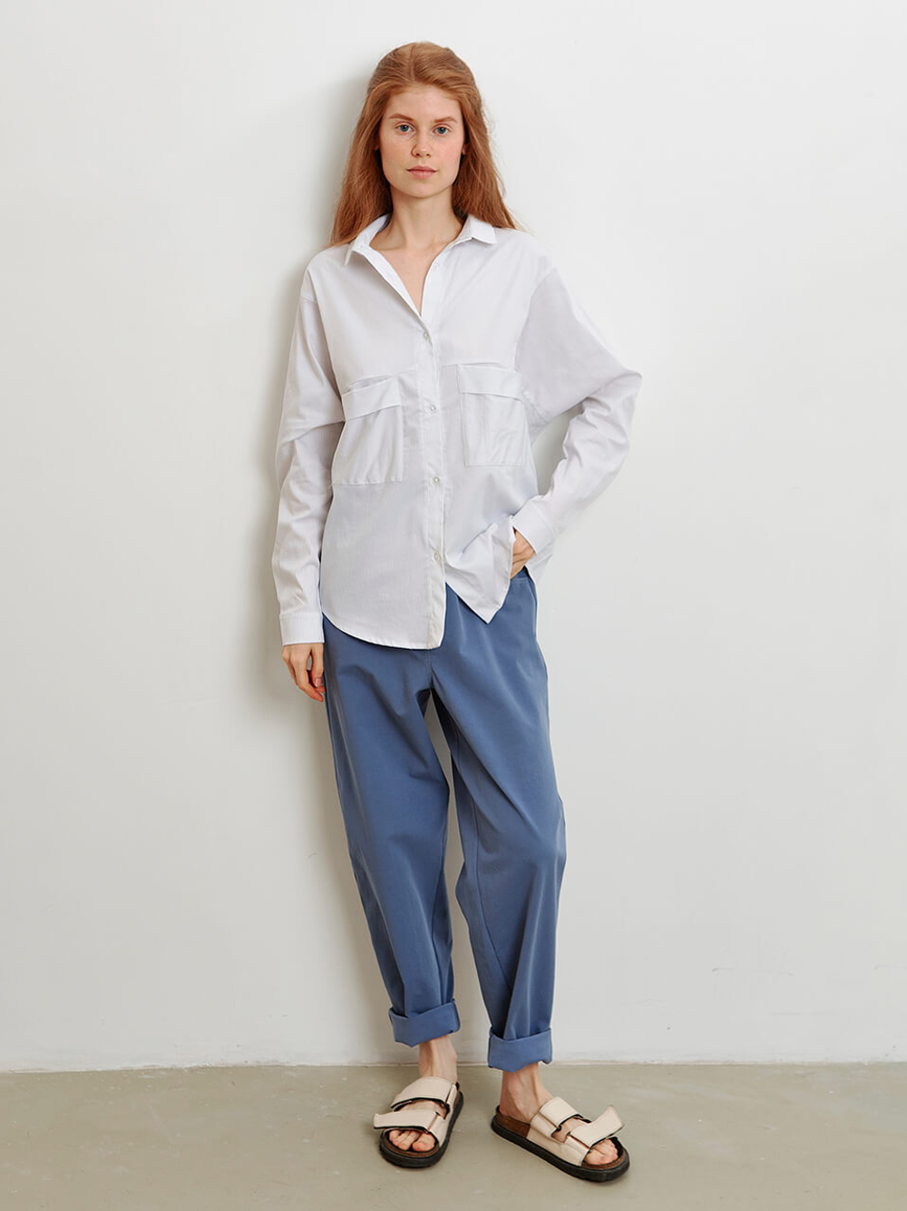 Рубашка Camel White Stripe