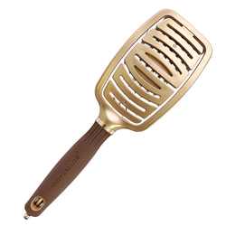 Olivia Garden Щетка Expert Care Flex Boar Bristles Gold&Brown