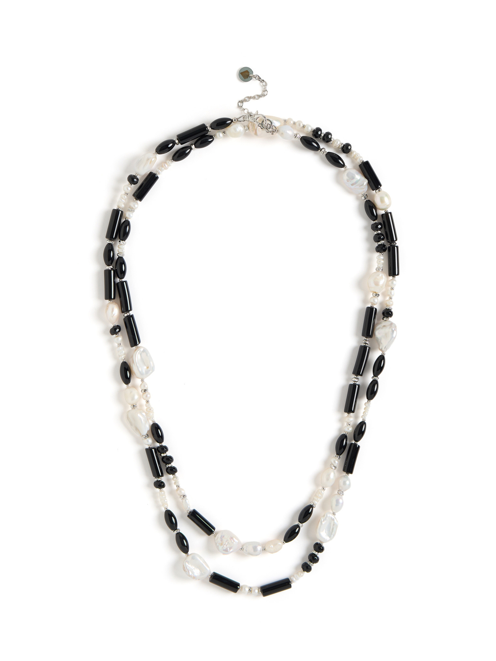 Сотуар "Chess queen" с черным агатом Silver