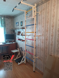 Монтаж шведской стенки Sv Sport в пеноблочные, газоблочные стены