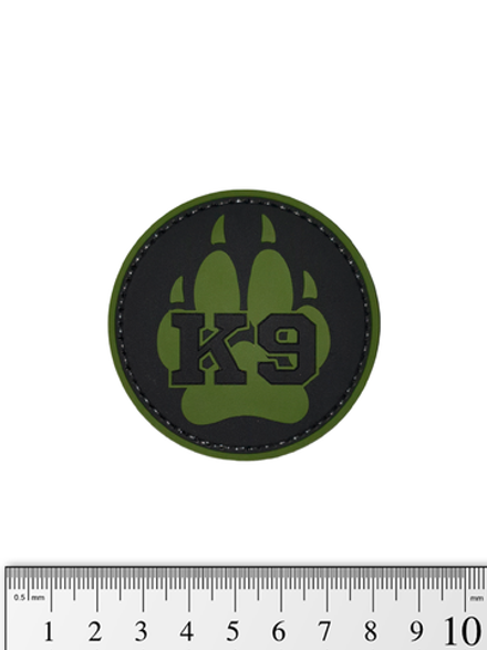 Шеврон K9 лапа PVC