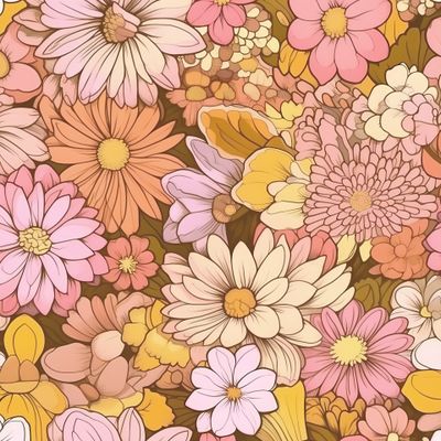 Сила цветов. Хиппи стиль. Летний узор
