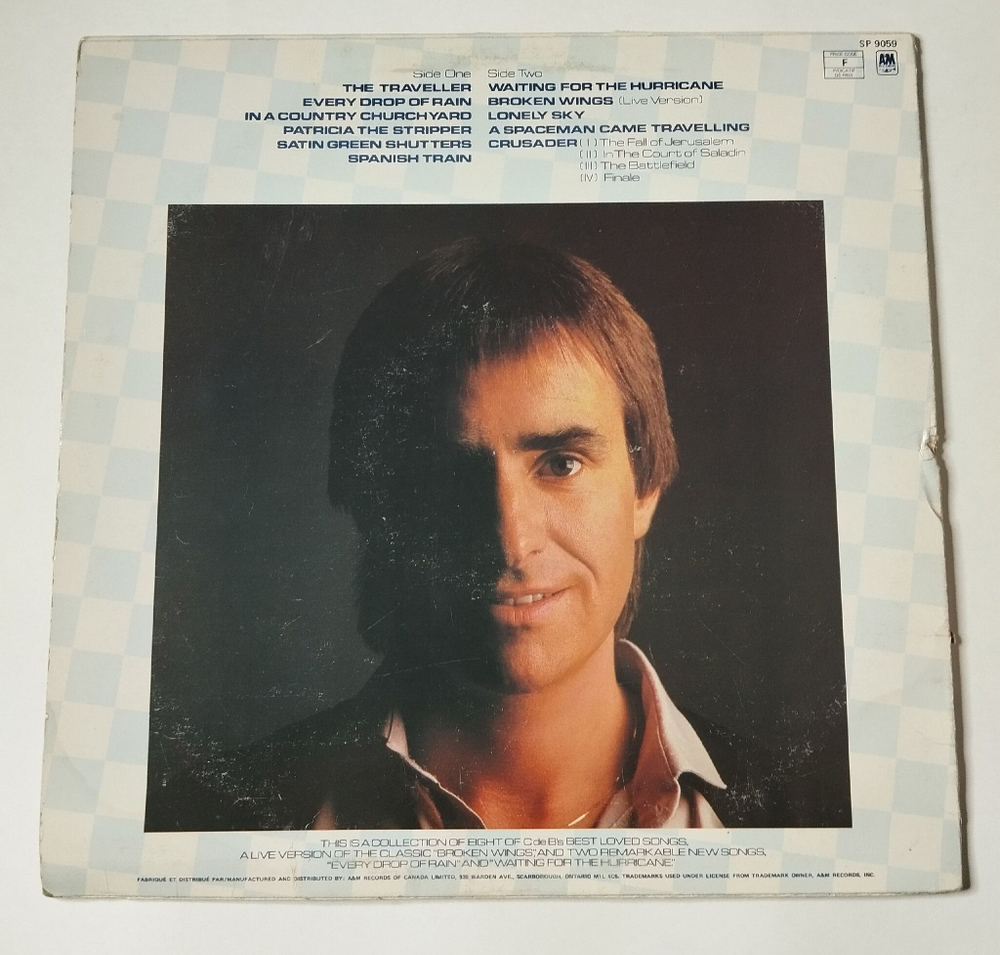 Винтажная виниловая пластинка LP Chris de Burgh Best Moves (Canada 1981)