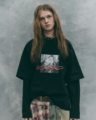 Лонгслив Nevermind, черный