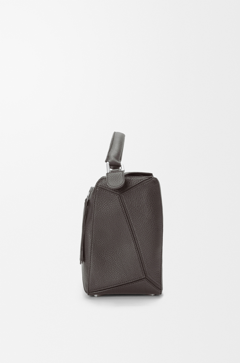 Loewe Большая сумка Puzzle мягкой зернистой телячьей кожи, темно-серый