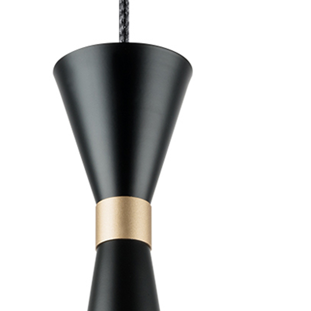 816317 Люстра DUMO 1х40W E27 ЧЕРНЫЙ МАТОВЫЙ