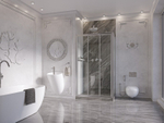 Душевое ограждение Ambassador Forsa 17021104NX-70NX (130х70х195) прямоугольник,хром,стекло прозрачное,раздвижная,2 места