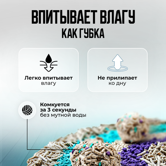 Набор из 4 упаковок кошачьего наполнителя для туалета смесь 5в1 Petkit