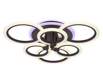 Потолочный светодиодный светильник с пультом FA528/3+3 CF 112W кофейный (ПДУ РАДИО 2.4) Acrylic Ambrella