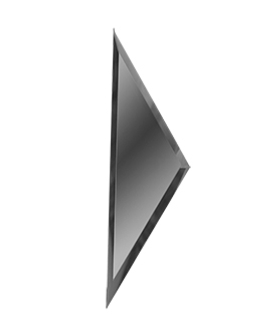 Зеркальная серебряная плитка "ПОЛУРОМБ" с фацетом 10 мм (150x510мм)