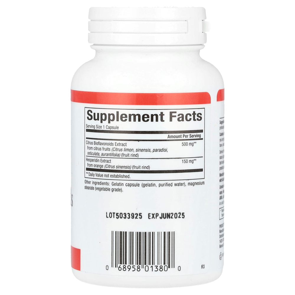 Natural Factors, цитрусовые биофлавоноиды с гесперидином, 650 мг, 90 капсул