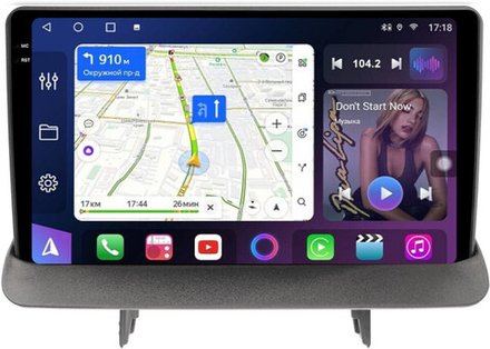 Магнитола для Opel Mokka 2012-2016 (рамка тип 2) - FarCar GX9-7061F2 монитор 9.5" 2K QLED на Android 14, TS20, 6+128Гб, CarPlay, 4G SIM-слот