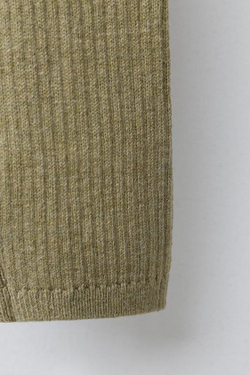 ZARA ЛЕГИНСЫ В РУБЧИК С ПУГОВИЦАМИ, ЗЕЛЕНЫЙ