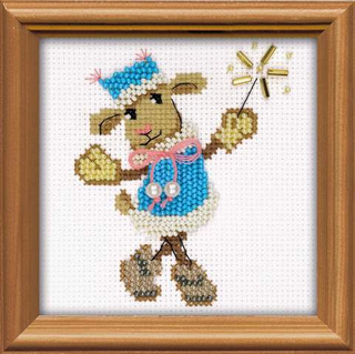 "Овечка Снегурочка"-1460 вышивка