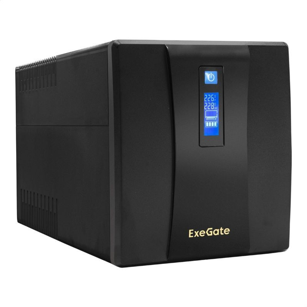 Источник бесперебойного питания  Exegate SpecialPro Smart LLB-1500.LCD.AVR.EURO.RJ.USB (УЦЕНЕННЫЙ)