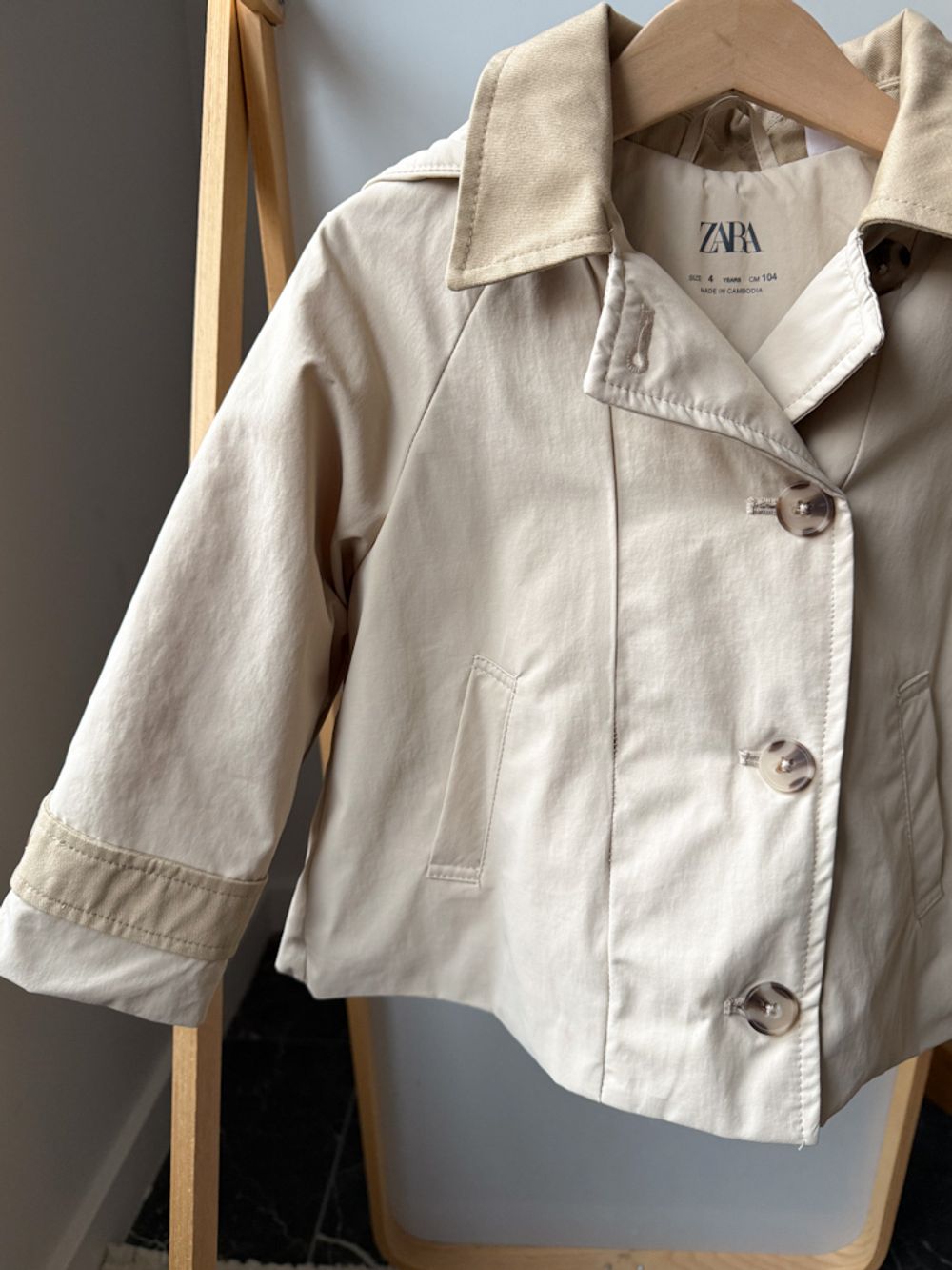 Хлопковый плащ Zara, 104