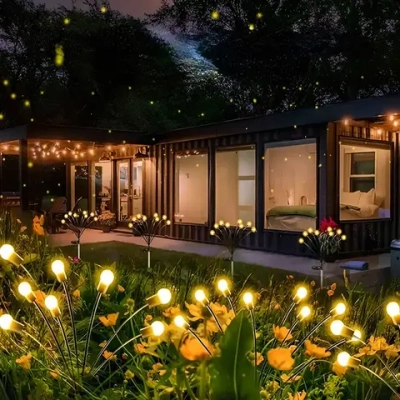 Солнечные уличные светильники/2 шт; "фейерверк", "одуванчик", садовое и уличное освещение