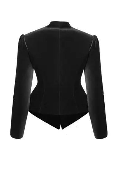 “Velvet moon” Жакет приталенный из шелковистого бархата
