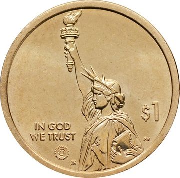 1 доллар 2022 D США «Американские инновации - Кентукки. Блюграсс»