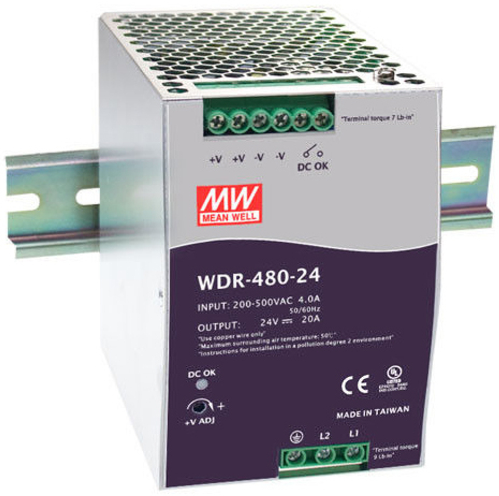 Преобразователь AC-DC сетевой Mean Well WDR-480-24
