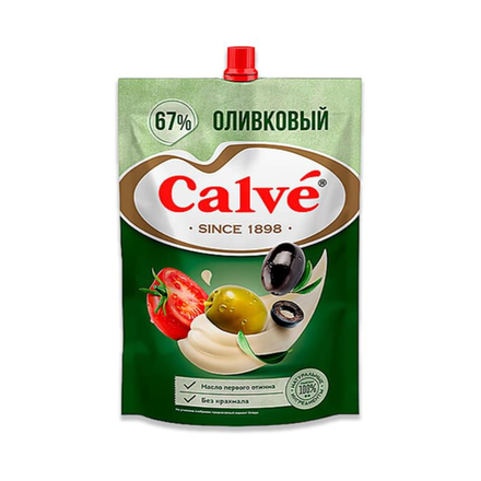 Майонез Calve Оливковый 67% 400 гр