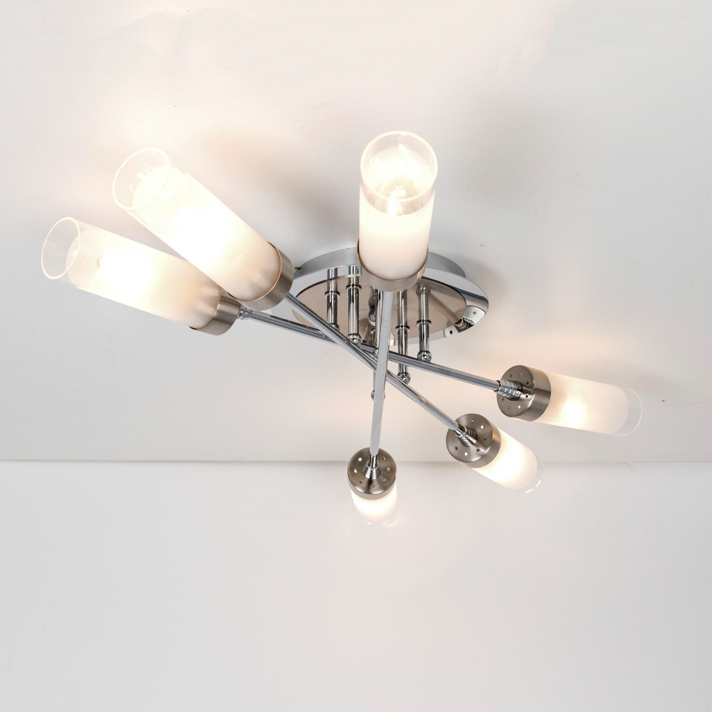 Citilux Хеликс CL109161 Люстра потолочная Матовый Хром