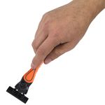 Бритвенный станок многоразовый мужcкой, 3 лезвия, 11 кассет, оранжевый, X-ONE (ИКС-УАН), 700023