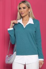 Джемпер "На высоте" (бирюза) Б8864 LT Collection