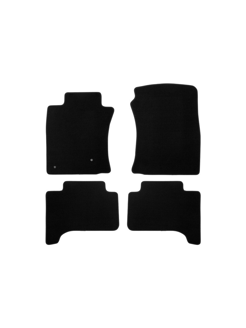 Коврики в салон для TOYOTA Land Cruiser 120 Prado АКПП 2002-2007, 2007-2009, внедорожник , 4 шт. (текстиль) KLEVER01480101200K